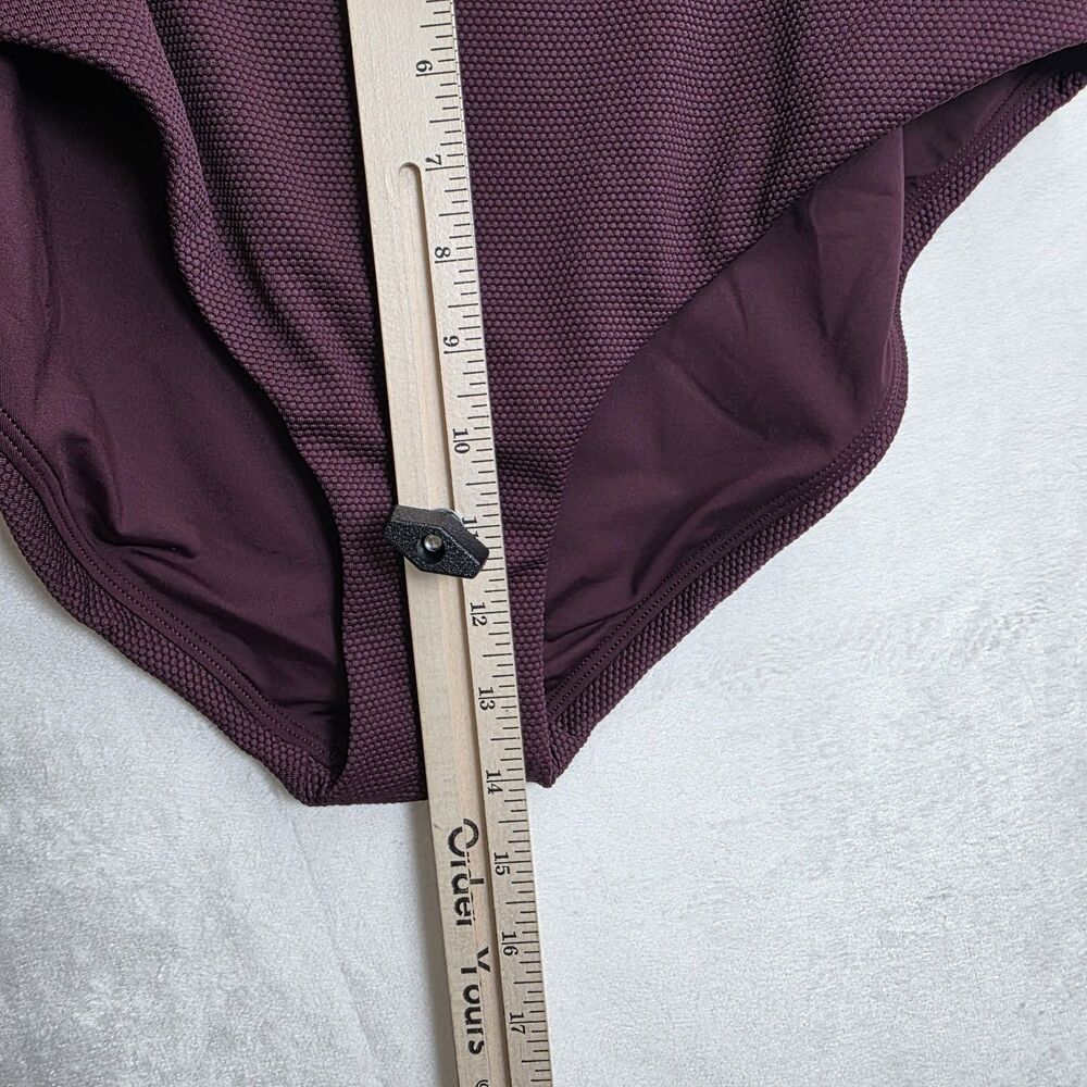 Spanx Pique Longline Flounce Swim Top Shaping Cheeky Bikini Bottom Size 2x/1x - Picture 9 of 13